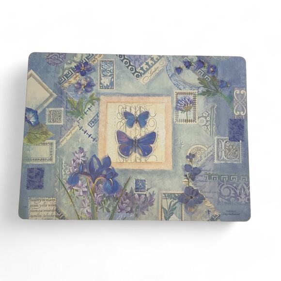 Pimpernel Portmeirion Placemats Elizabeth Brownd Butterflies Flowers 16x12 4 PC - Picture 2 of 10